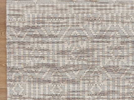 Copacabana Geometric Beige Wool Rug