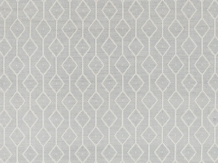 Copacabana Lattice Light Grey Wool Rug