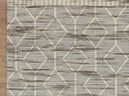 Copacabana Lattice Moss Wool Rug