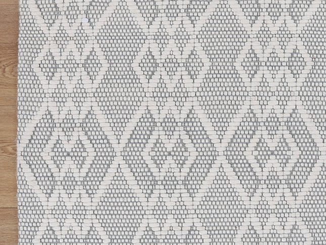 Copacabana Diamond Grey Wool Rug