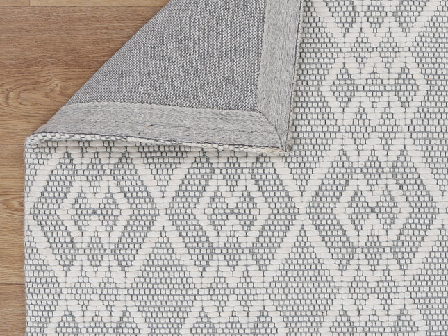 Copacabana Diamond Grey Wool Rug