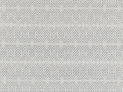 Copacabana Chevron Light Grey Wool Rug