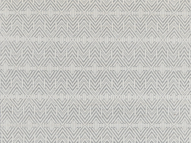 Copacabana Chevron Light Grey Wool Rug