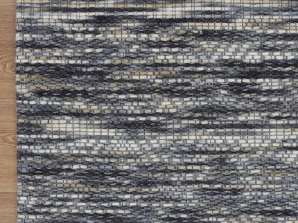 Copacabana Chevron Stone Wool Rug