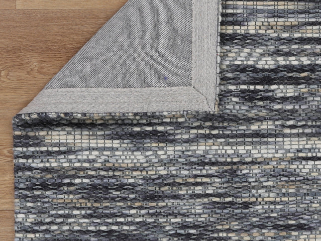Copacabana Chevron Stone Wool Rug