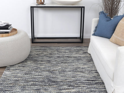 Copacabana Chevron Stone Wool Rug