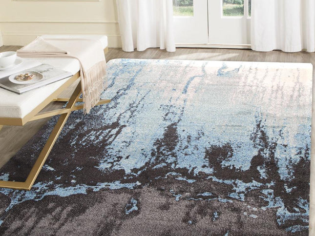 Matisse Blue Abstract Rug