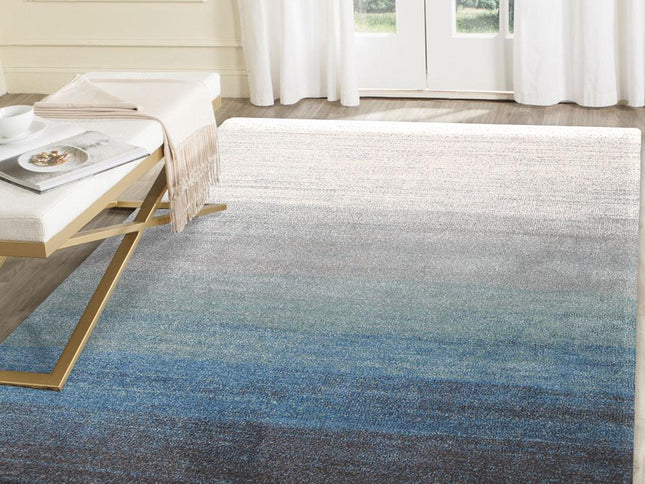 Matisse Aqua Blue Ombre Rug