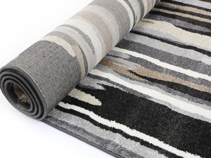 Matisse Ismerie Black & Beige Abstract Rug