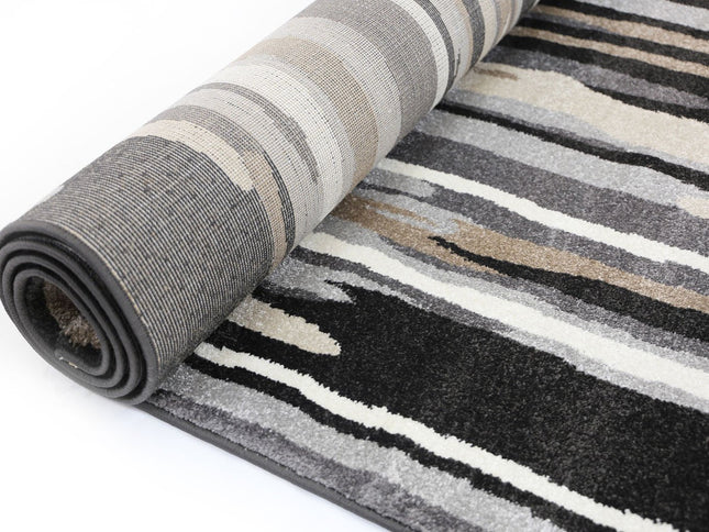 Matisse Ismerie Black & Beige Abstract Rug
