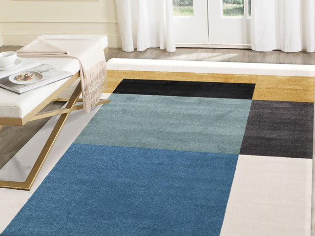 Matisse Blue Cubism Rug