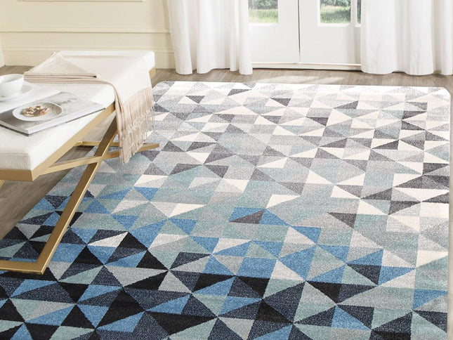Matisse Blue and Grey Rug