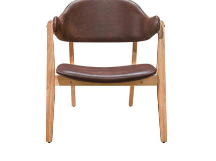 Angela Lounge Chair Set of 2 - Dark Chocolate