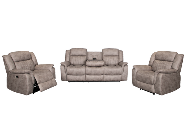 Selby 3+1+1 Electric Recliner - Grey