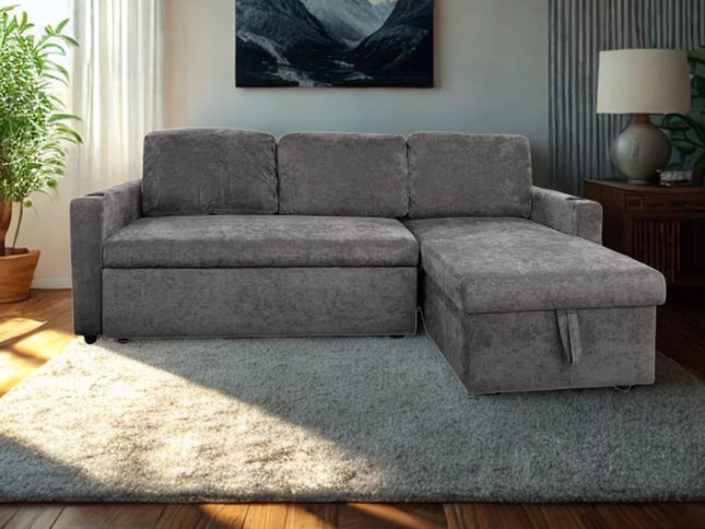Sylva Sofa Bed - Grey Linen