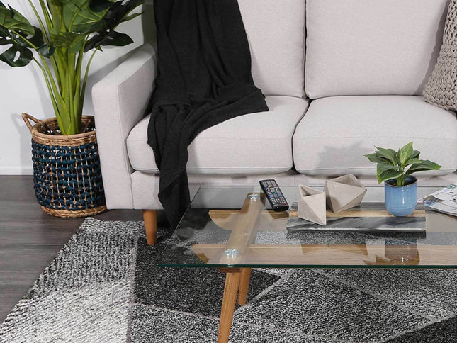 Chelsea Grey Geometric Rug
