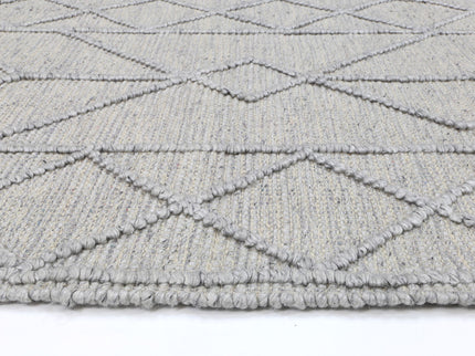 Himalaya Interweave Tribal Grey Wool Rug