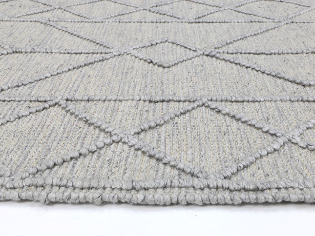 Himalaya Interweave Tribal Grey Wool Rug