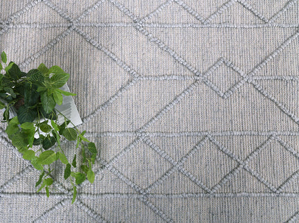 Himalaya Interweave Tribal Grey Wool Rug
