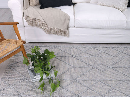 Himalaya Interweave Tribal Grey Wool Rug