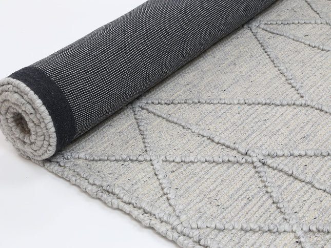 Himalaya Interweave Tribal Grey Wool Rug