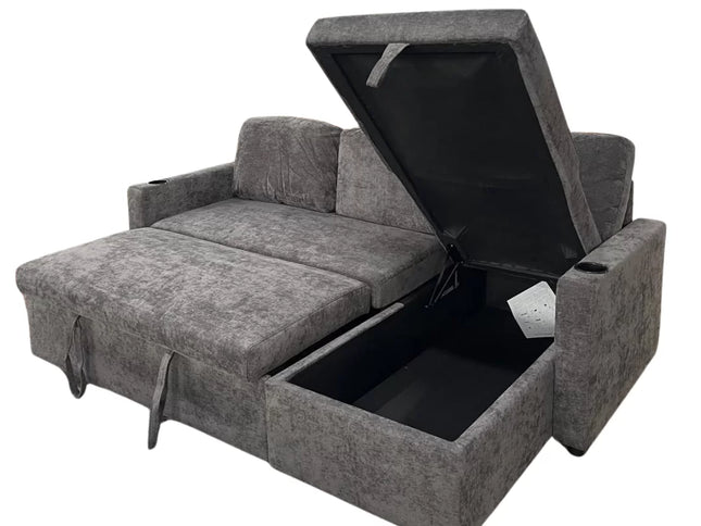 Sylva Sofa Bed - Grey Linen