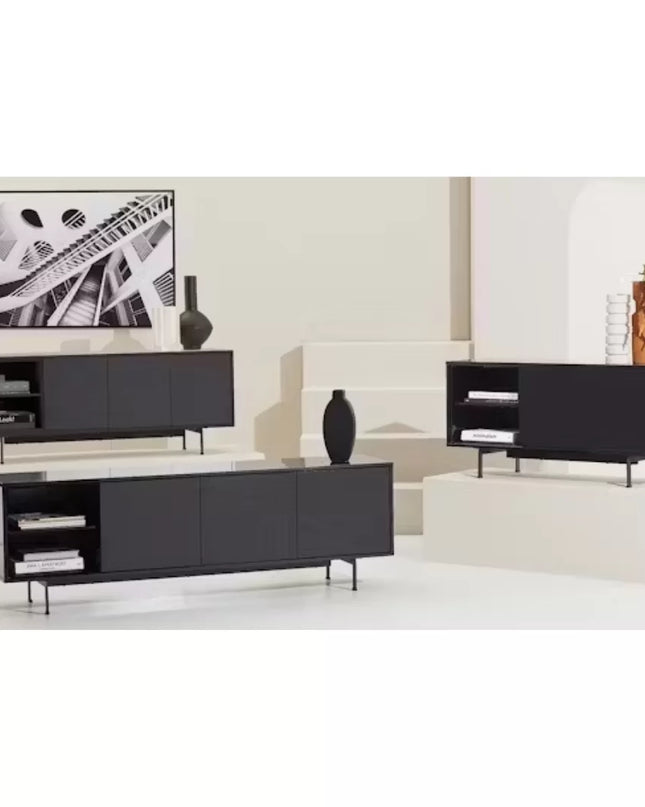 Milan TV Unit 1.2m - Black