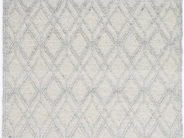 Himalaya Cobblestone Tribal Grey Wool Rug