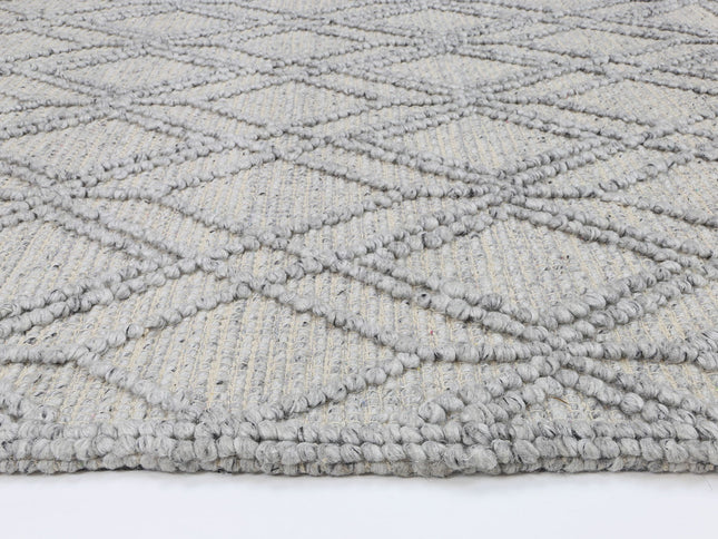 Himalaya Cobblestone Tribal Grey Wool Rug