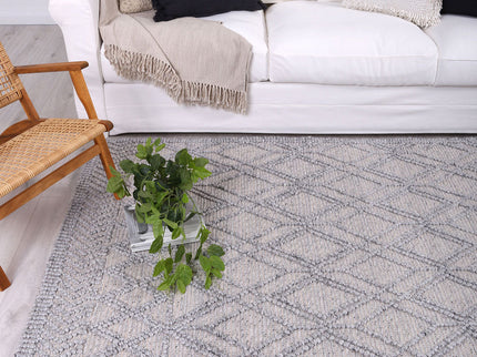 Himalaya Cobblestone Tribal Grey Wool Rug