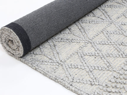 Himalaya Cobblestone Tribal Grey Wool Rug