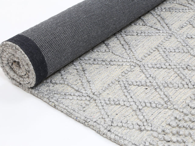 Himalaya Cobblestone Tribal Grey Wool Rug
