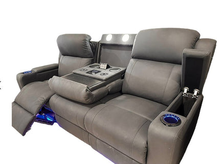 Academy 3 Seater Electric Recliner - Light Coffee