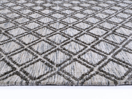 Amritsar Ajnala Charcoal & Beige Cotton Blend Rug