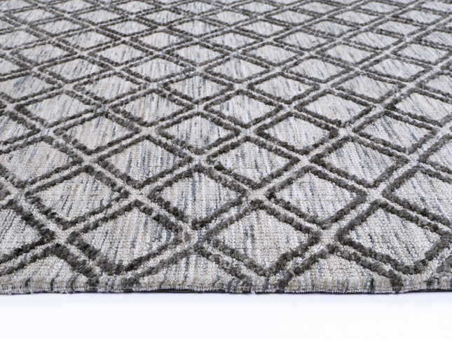 Amritsar Ajnala Charcoal & Beige Cotton Blend Rug