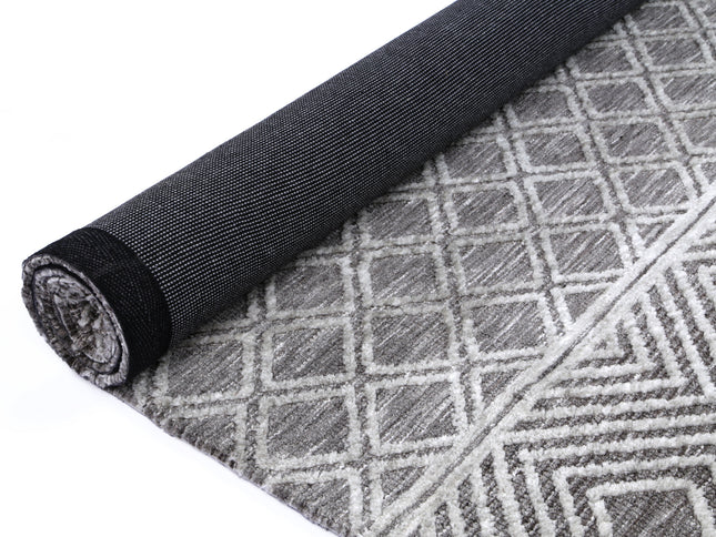 Amritsar Ajnala Grey Cotton Blend Rug