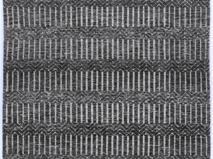Amritsar Attari Charcoal & Beige Cotton Blend Rug