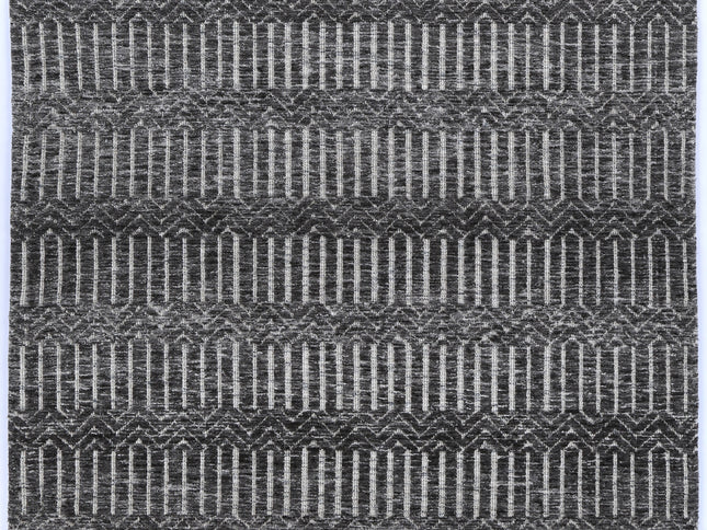 Amritsar Attari Charcoal & Beige Cotton Blend Rug