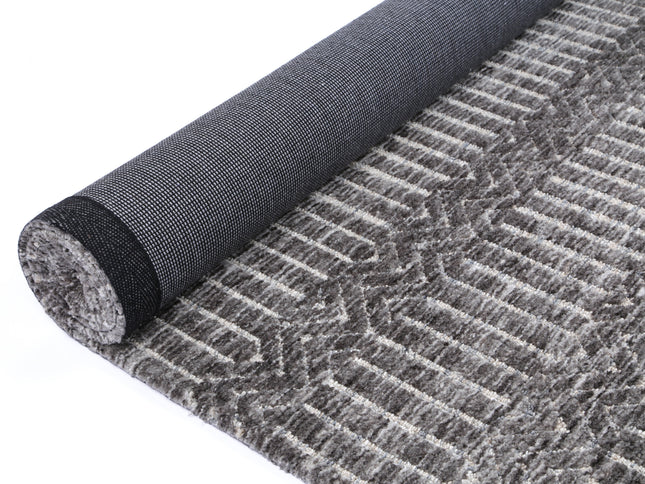 Amritsar Attari Grey Cotton Blend Rug