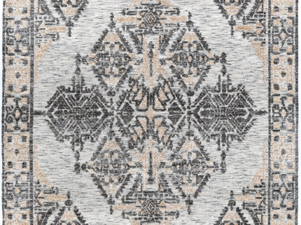 Amritsar Beas Charcoal & Beige Cotton Blend Rug