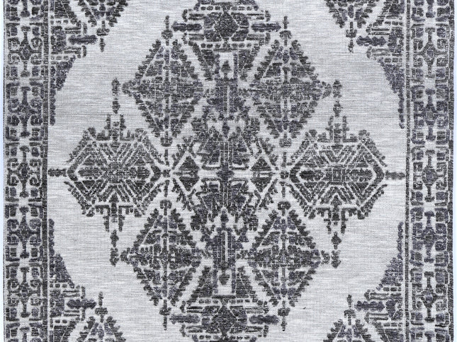 Amritsar Beas Grey Cotton Blend Rug