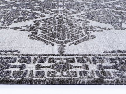 Amritsar Beas Grey Cotton Blend Rug