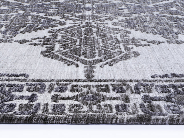 Amritsar Beas Grey Cotton Blend Rug