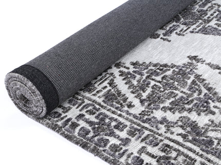 Amritsar Beas Grey Cotton Blend Rug