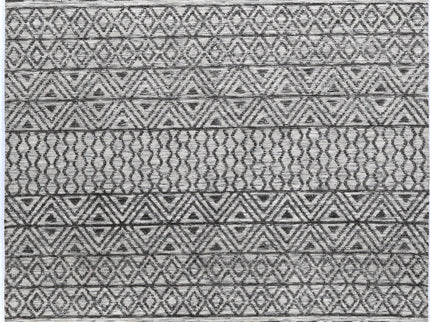 Amritsar Ramdass Charcoal & Beige Cotton Blend Rug