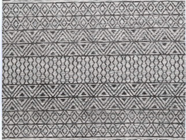 Amritsar Ramdass Charcoal & Beige Cotton Blend Rug