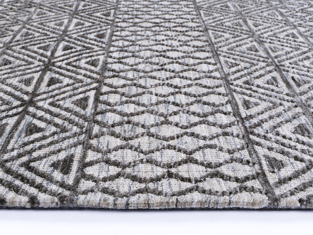 Amritsar Ramdass Charcoal & Beige Cotton Blend Rug