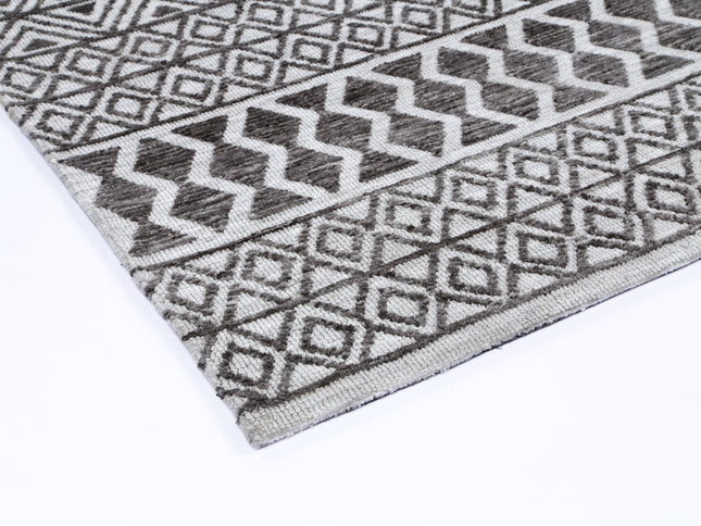 Amritsar Ramdass Charcoal & Beige Cotton Blend Rug