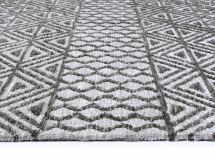 Amritsar Ramdass Grey Cotton Blend Rug