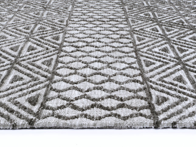 Amritsar Ramdass Grey Cotton Blend Rug